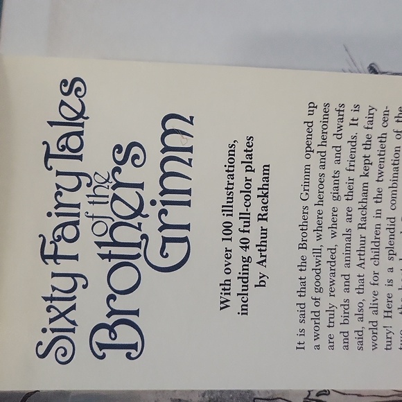Vtg 1979 Brothers Grimm Fairy Tale Book - Picture 2 of 8